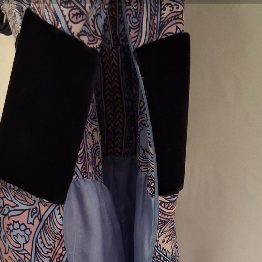 Anthropologie Plenty by Tracy Reese Dress 100% Silk Scallop Velvet Details SZ 8 - Picture 3 of 8